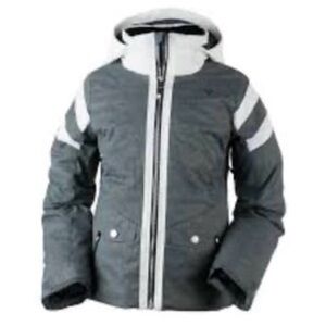 Obermeyer Rayla Kids Gray and White Ski/ Winter Jacket